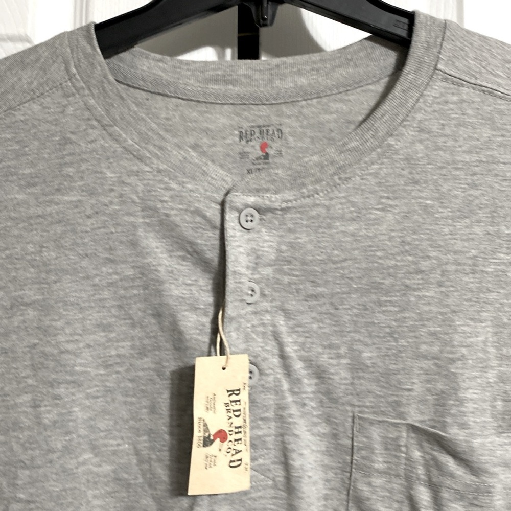 RedHead brand Co Heather gray long sleeve tee shirt size XL - Picture 5 of 13